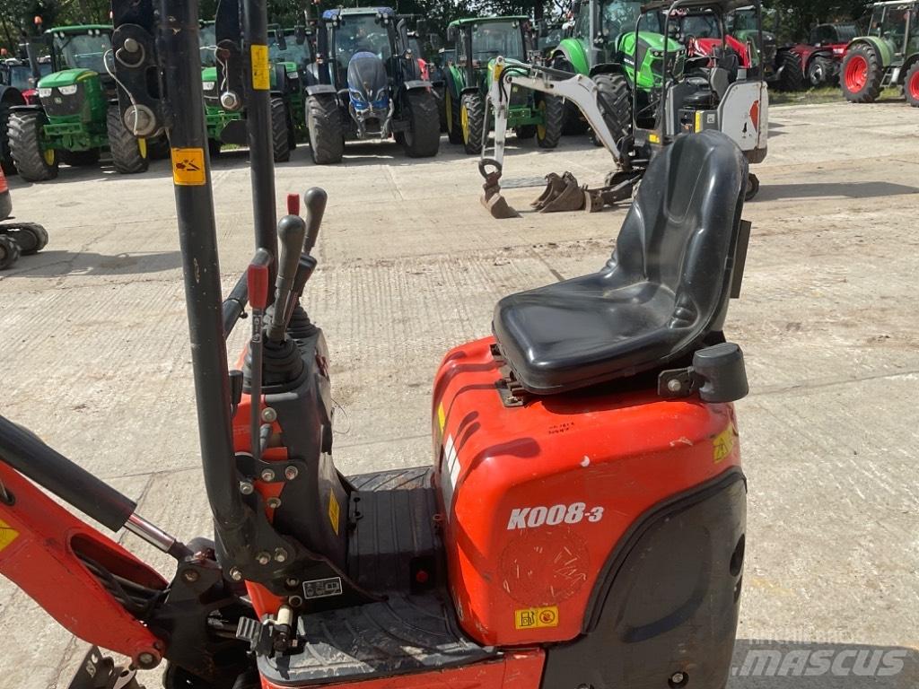 Kubota K 008-3 Minikaivukoneet < 7t