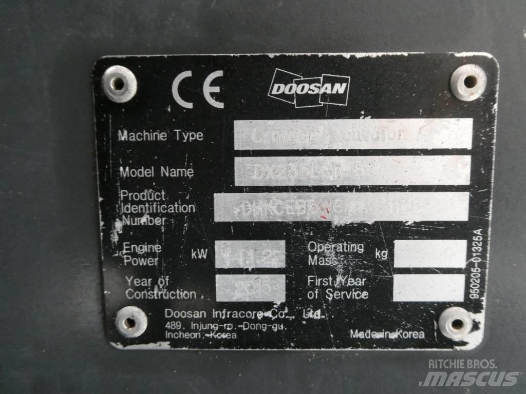 Doosan DX 235 LCR-5 Telakaivukoneet