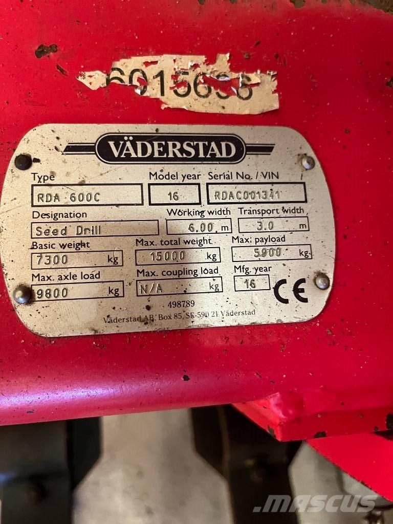 Väderstad RDA600 C Kylvökoneet