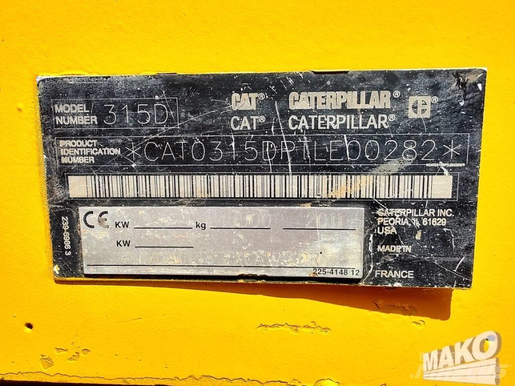 CAT 315 D Telakaivukoneet