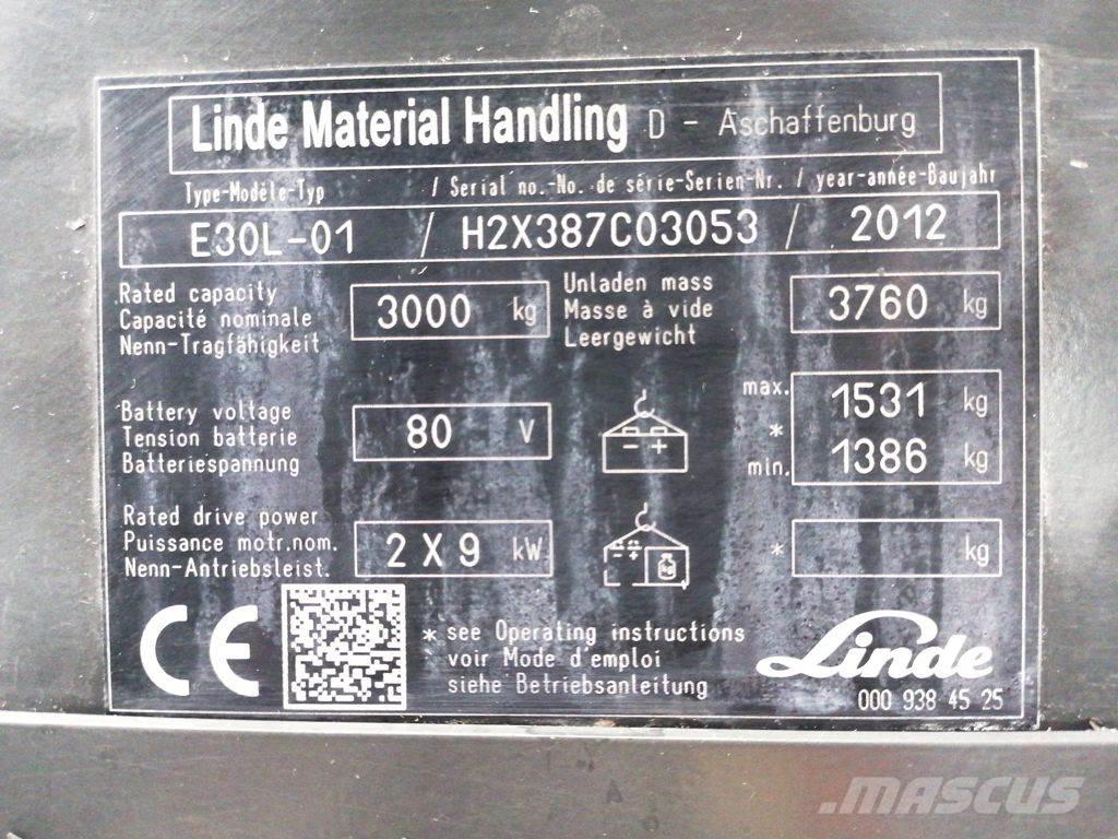 Linde E30L-01 Sähkötrukit