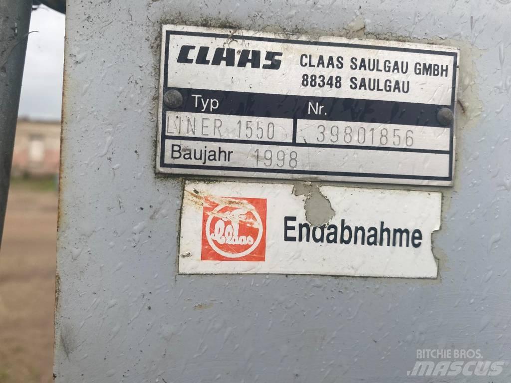 CLAAS Liner 1550 Pöyhimet ja haravat