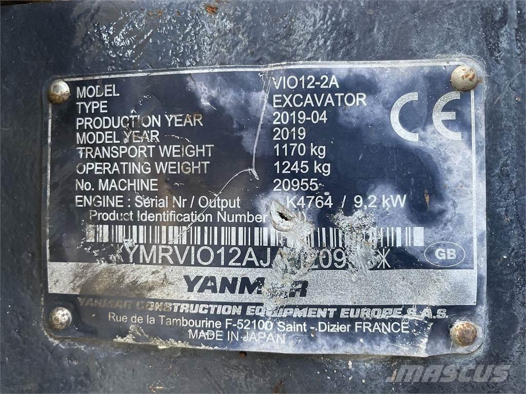Yanmar VIO12 Pyöräkaivukoneet