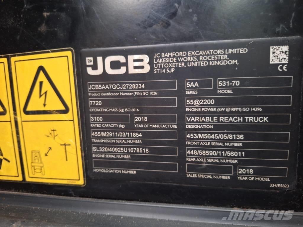 JCB 531-70 Kurottajat