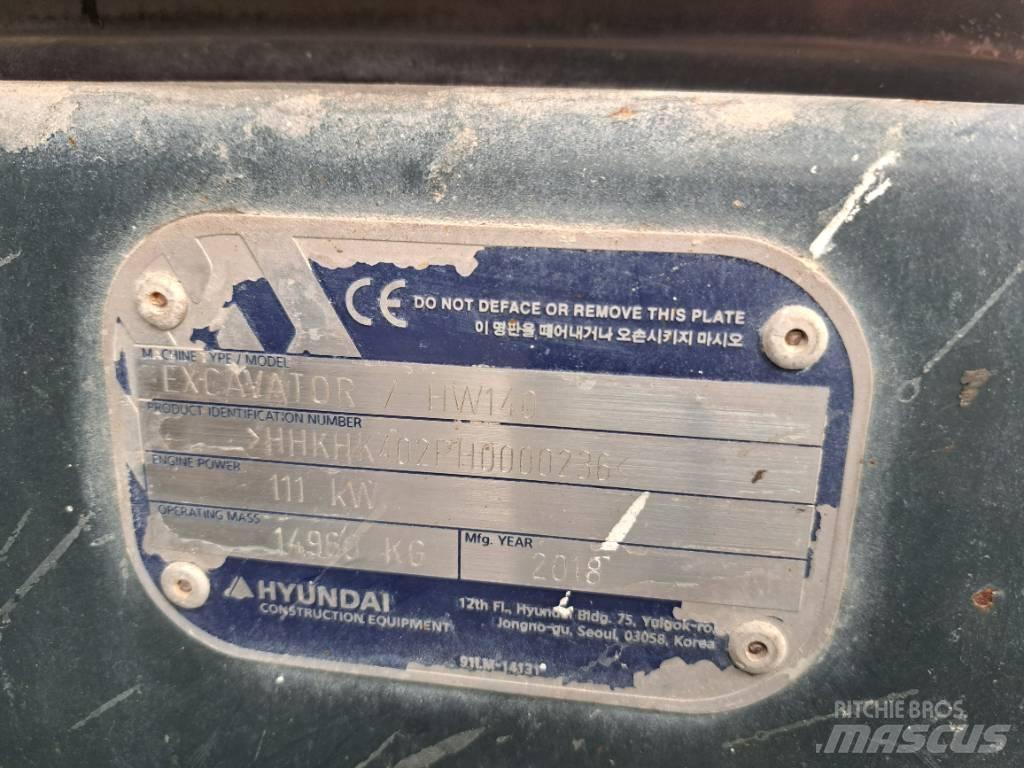 Hyundai HW140 Pyöräkaivukoneet