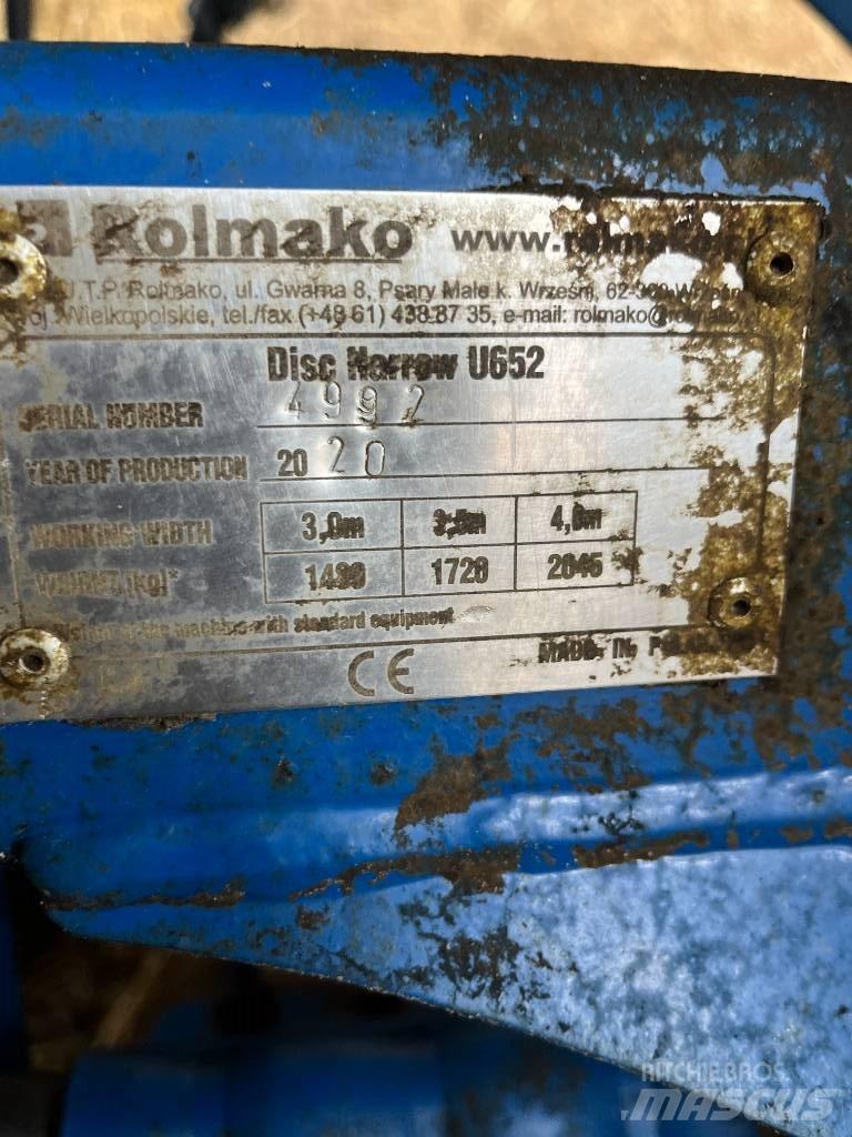 Rolmako U652 Kiekkomultaimet ja lautasäkeet