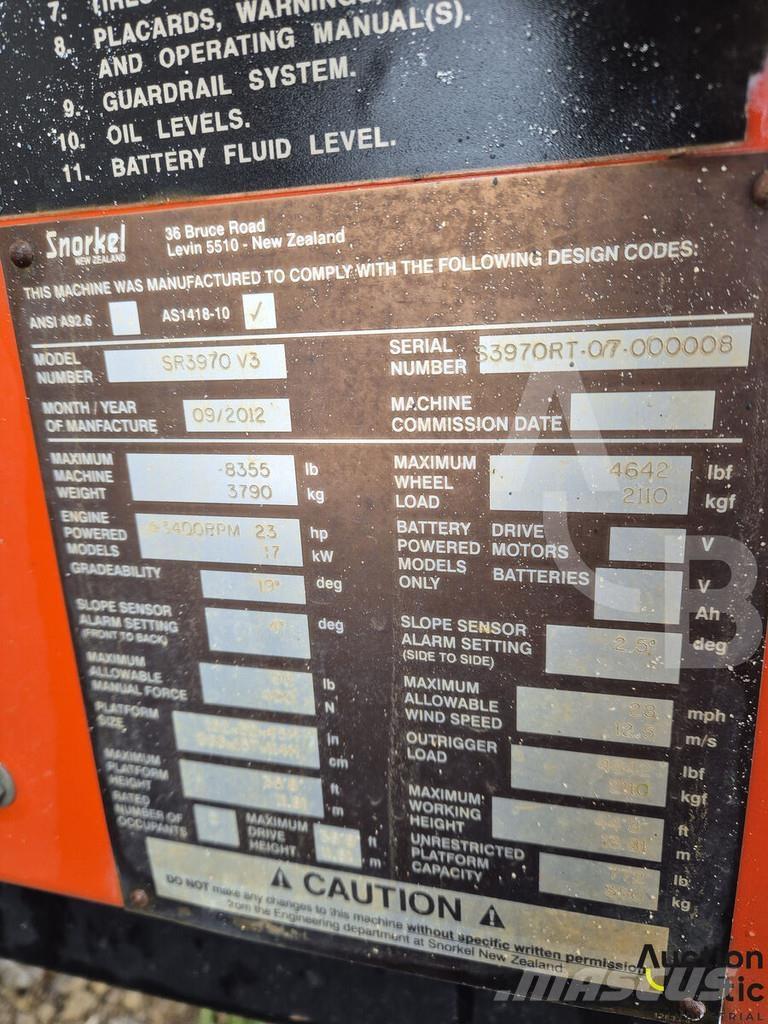 Snorkel S3970RT Saksilavat