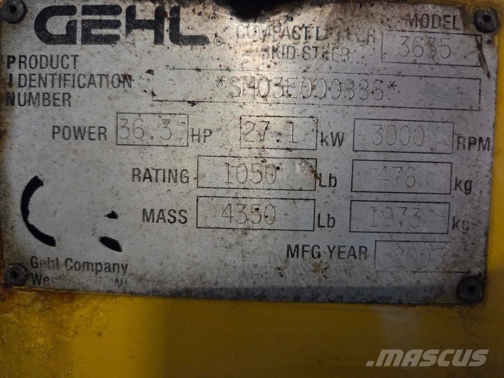 Gehl 3635 SX Liukuohjatut kuormaajat