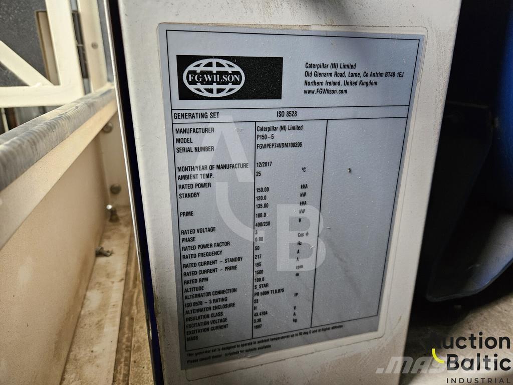 FG Wilson P150-5 Dieselgeneraattorit