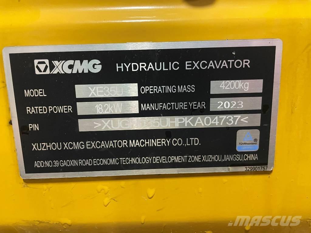 XCMG XE 35 U Minikaivukoneet < 7t