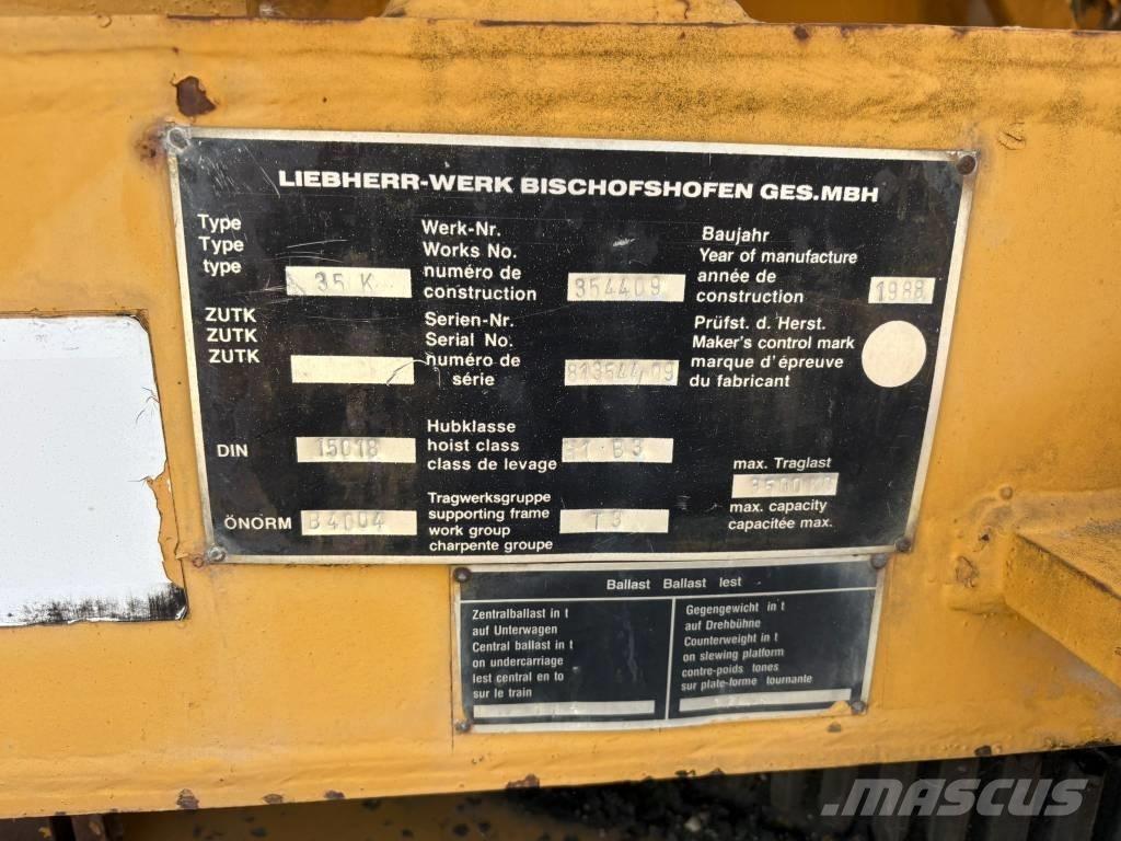 Liebherr 35 K Torninosturit