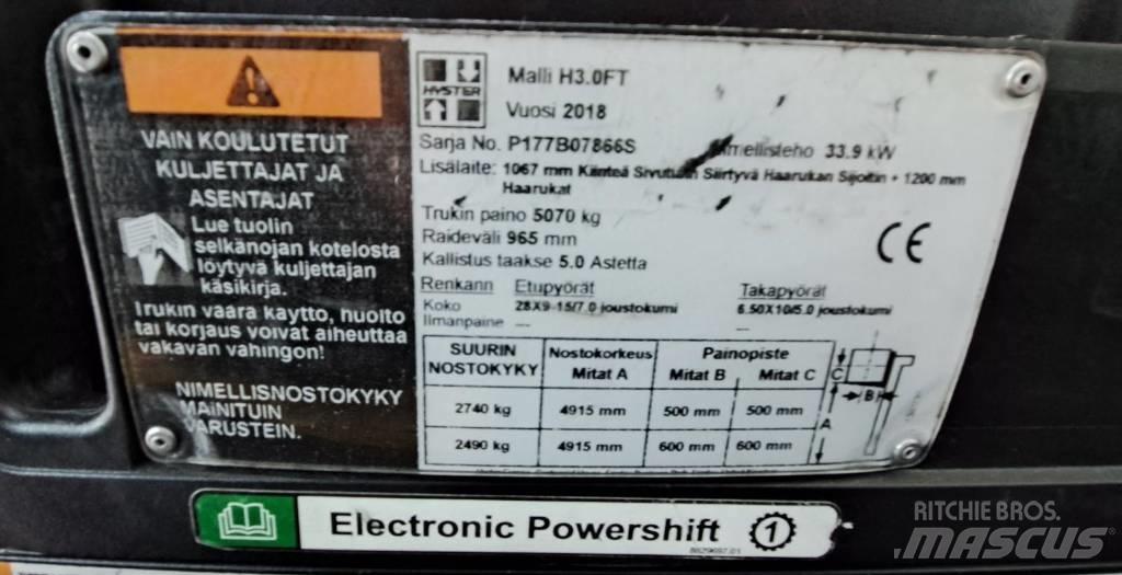 Hyster H3.0FT Dieseltrukit