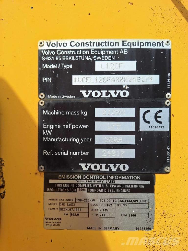 Volvo L 120 F Pyöräkuormaajat