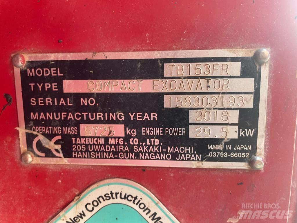 Takeuchi TB 153 FR Minikaivukoneet < 7t