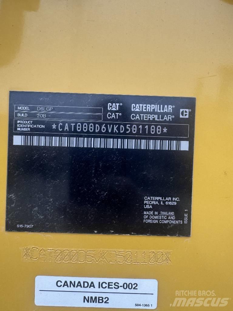CAT D6 LGP Telaketjupuskutraktorit