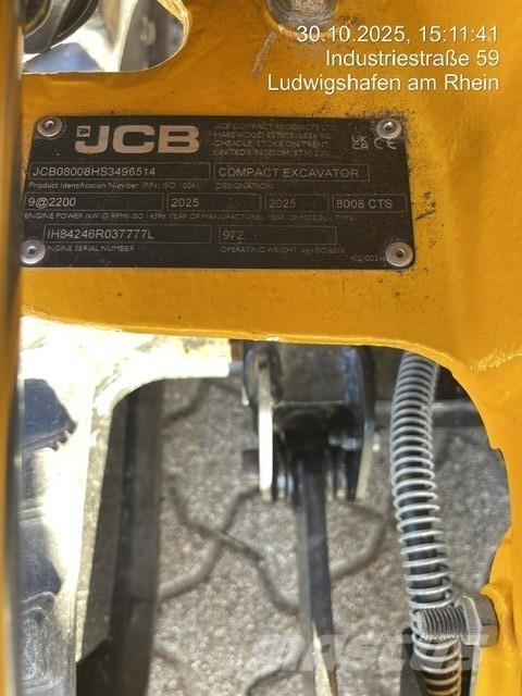 JCB 8008CTS Minikaivukoneet < 7t