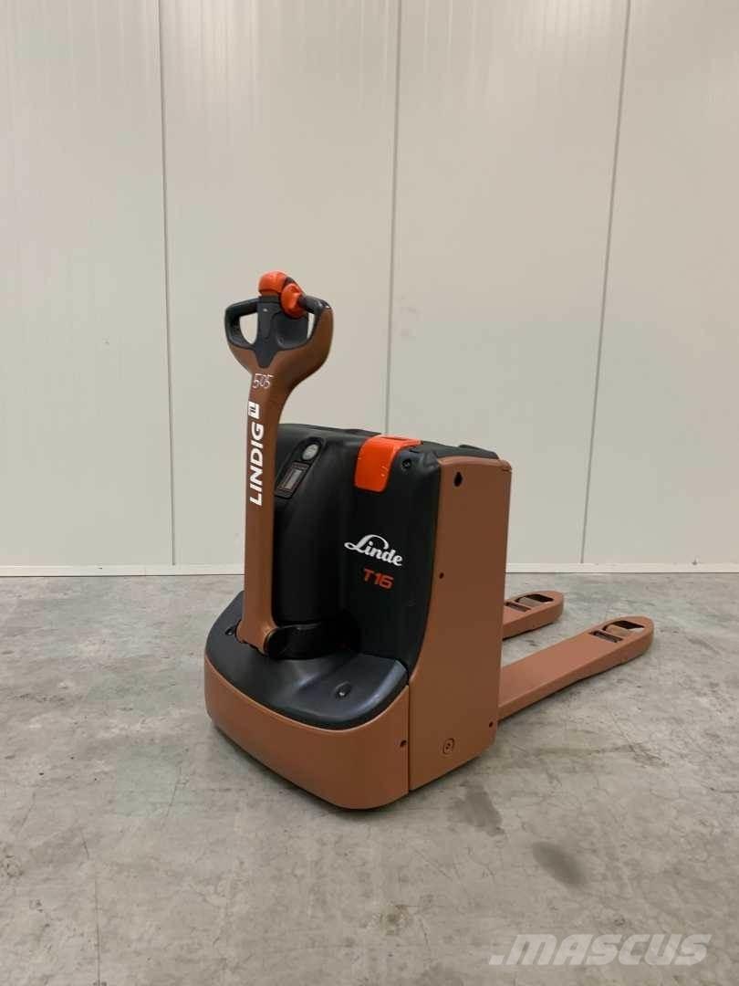 Linde T16 Käyden ajettavat pinoamistrukit