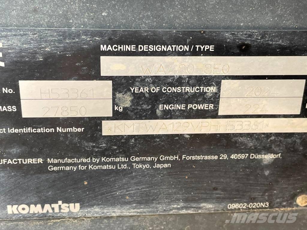 Komatsu WA480-8E0 Pyöräkuormaajat