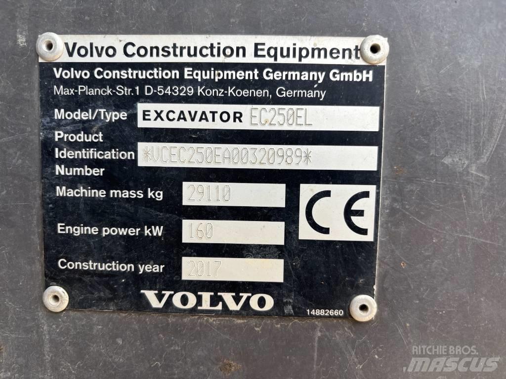 Volvo EC 250 EL Telakaivukoneet