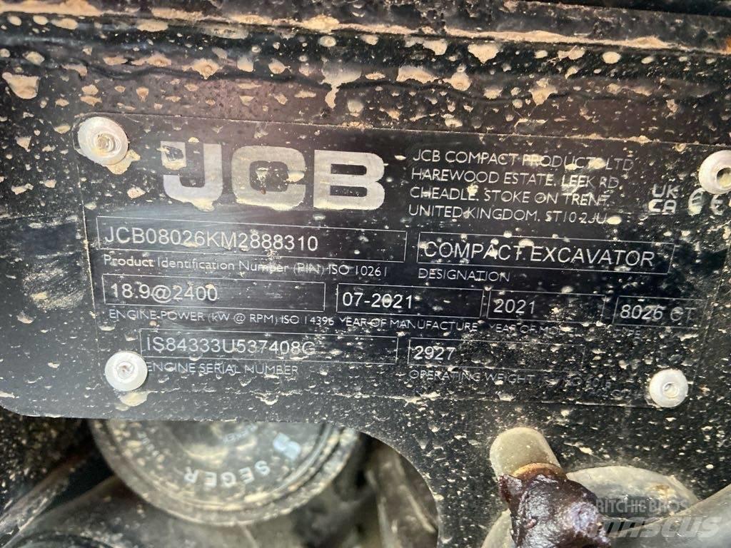 JCB 8026CTS Telakaivukoneet