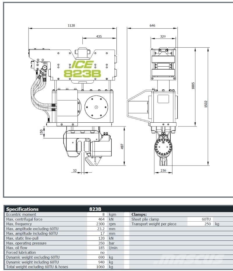  ICE 823B Porauskaluston varaosat