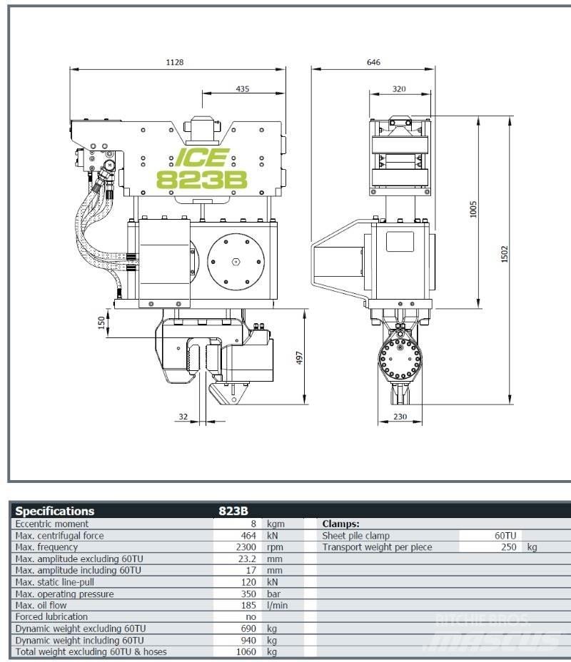  ICE 823B Porauskaluston varaosat