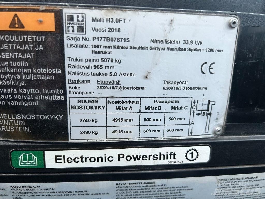 Hyster H 3.00 FT Dieseltrukit