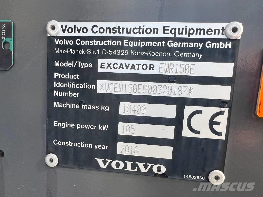 Volvo EWR 150 E Pyöräkaivukoneet