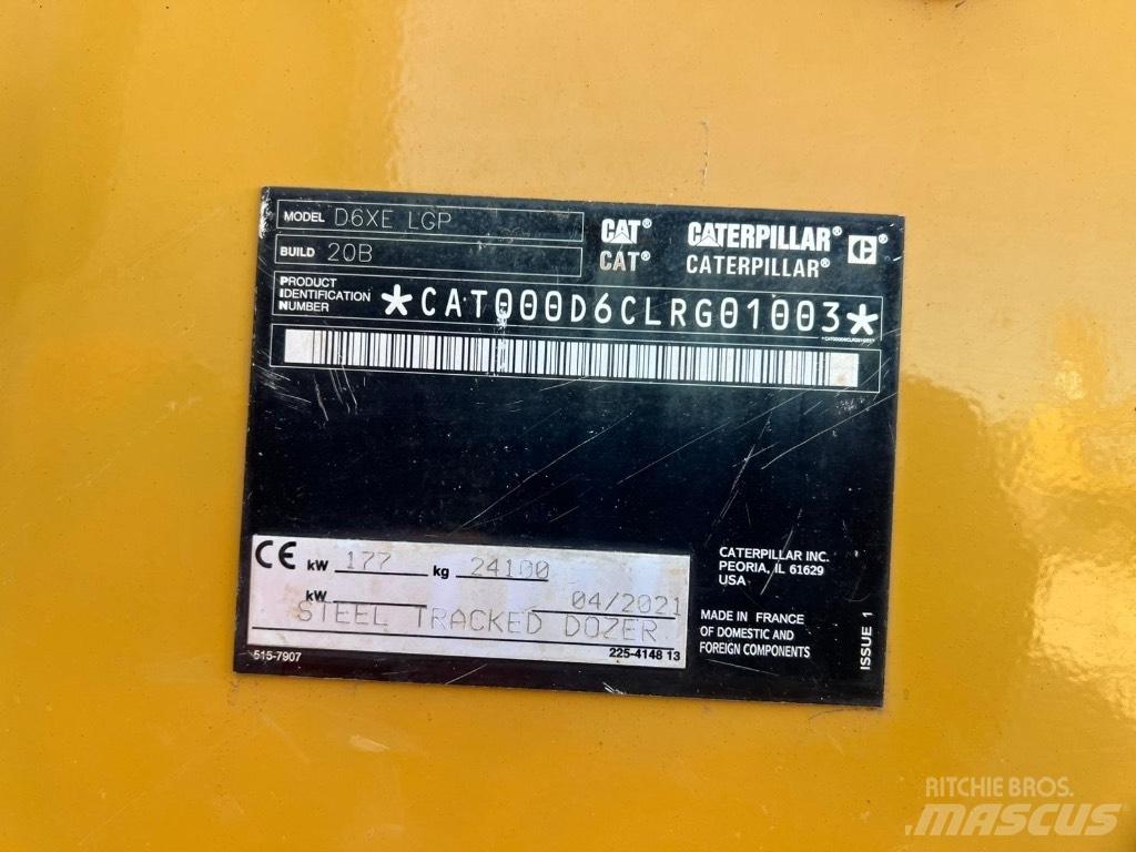 CAT D6XE Telaketjupuskutraktorit