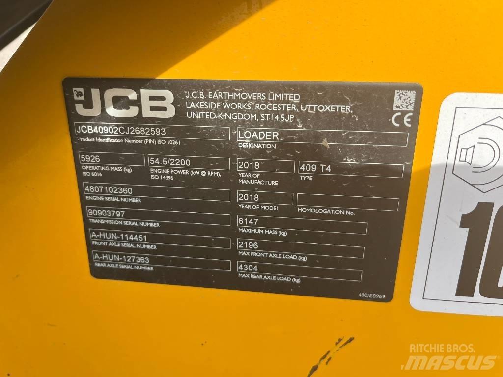 JCB 409 T4 Pyöräkuormaajat