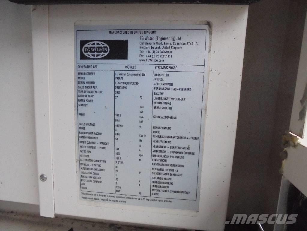 Wilson P 100 P2 Dieselgeneraattorit