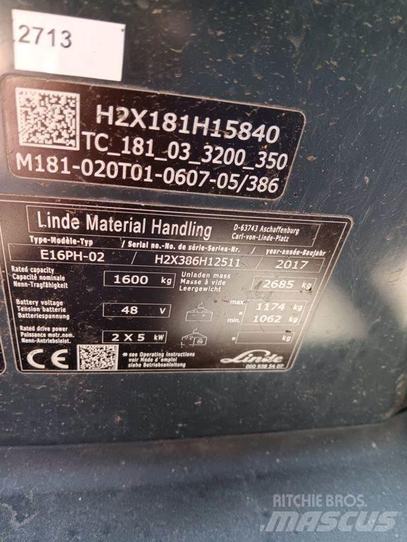 Linde E16PH Sähkötrukit
