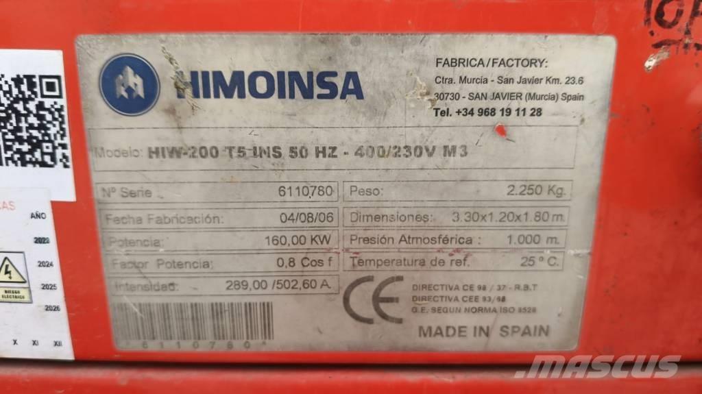 Himoinsa HIW 200 T5 Dieselgeneraattorit