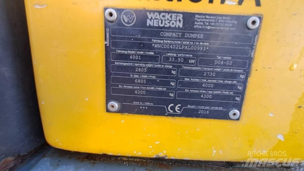 Wacker Neuson LD4001 Minidumpperit