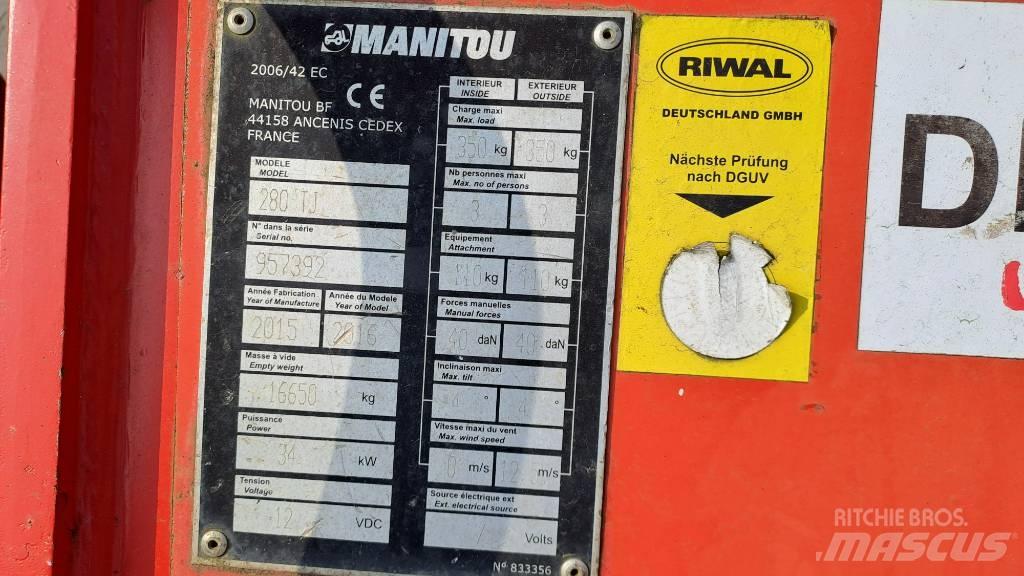 Manitou 280TJ Teleskooppipuominostimet