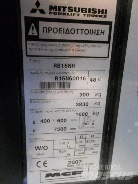 Mitsubishi RB16NH Työntömastotrukit