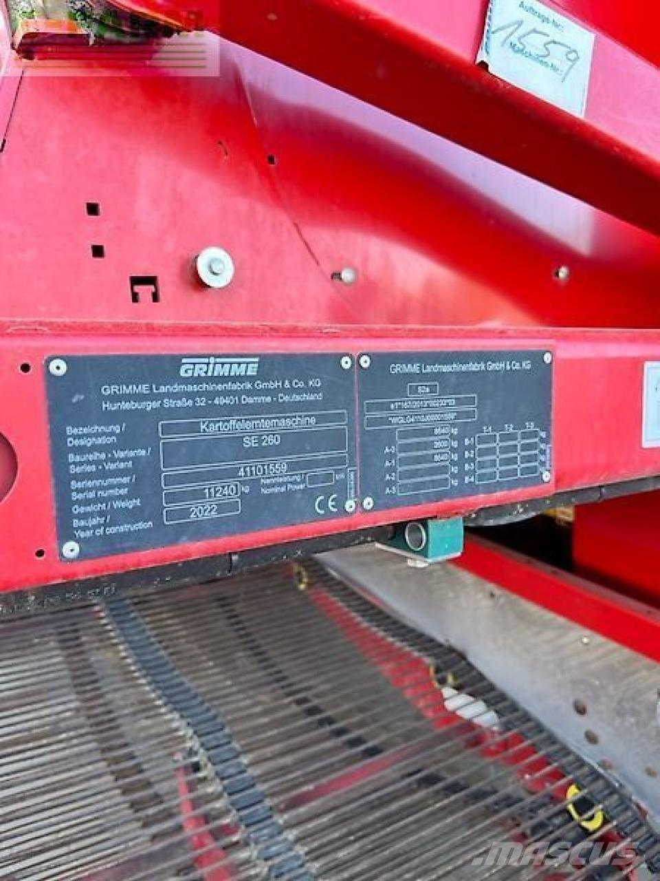Grimme se260 Perunannostokoneet