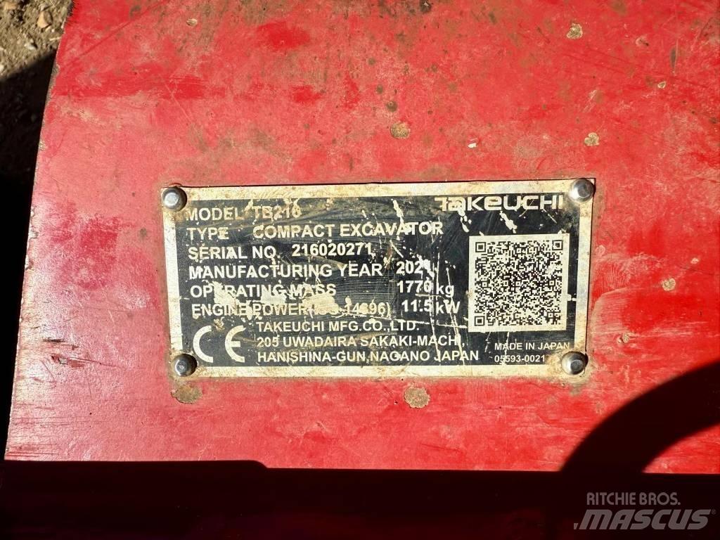 Takeuchi TB 216 Minikaivukoneet < 7t