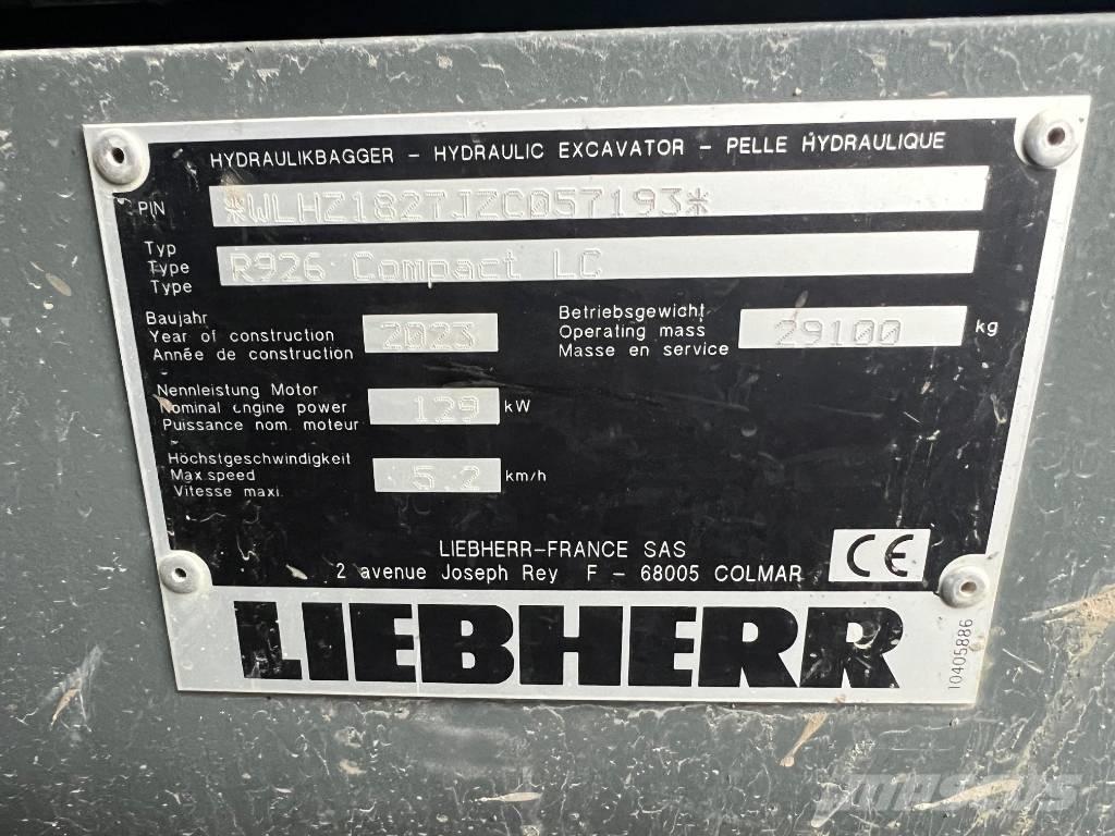 Liebherr R926 Comp Telakaivukoneet