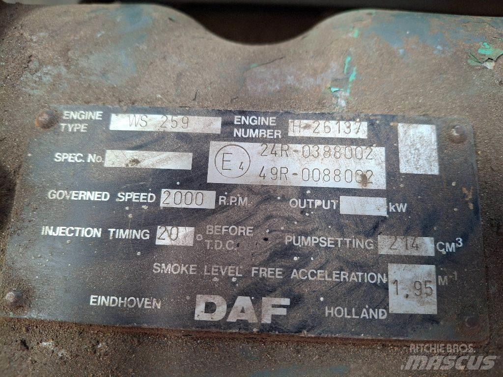 DAF WS259 Moottorit