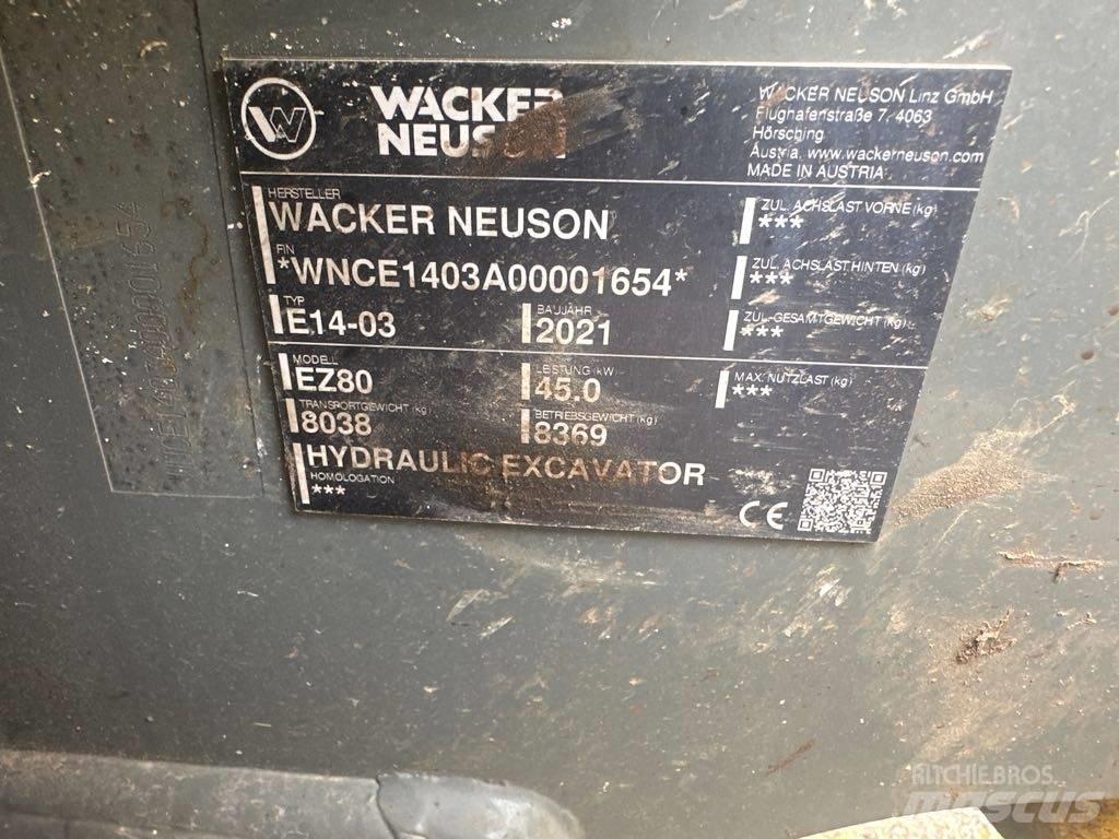 Wacker Neuson EZ80 Telakaivukoneet