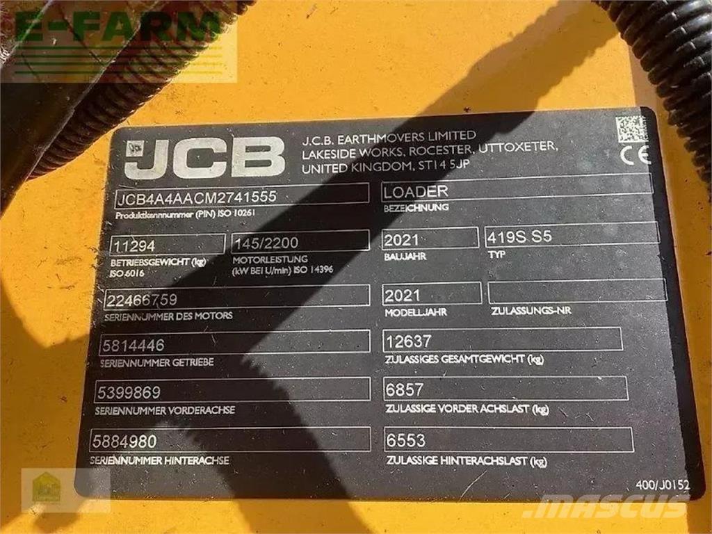 JCB 419s s5 Minikaivukoneet < 7t