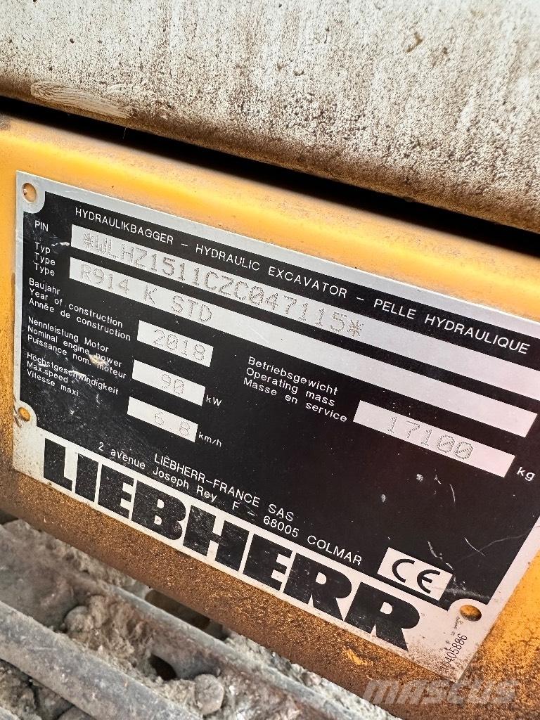 Liebherr R 914 K STD Telakaivukoneet