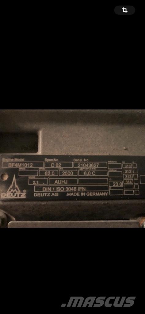 Deutz BF4M1012 Pyöräkuormaajat