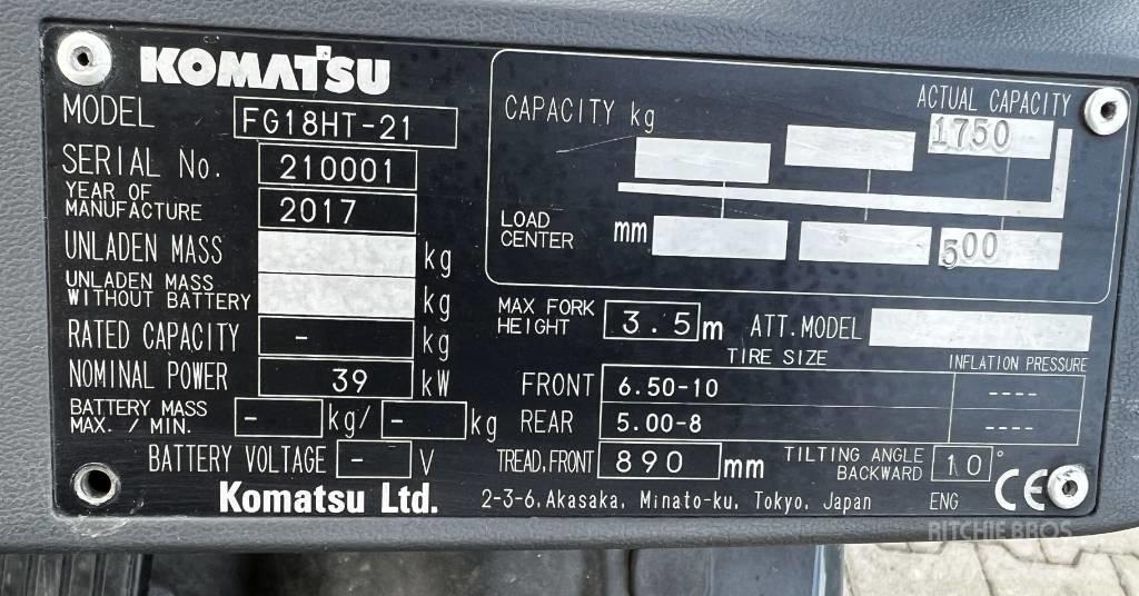 Komatsu FG15HT-21 Nestekaasutrukit
