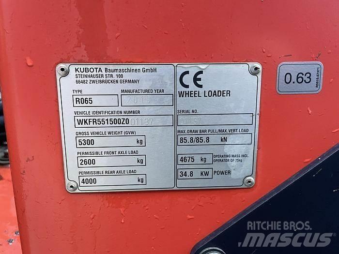 Kubota R065 Pyöräkuormaajat