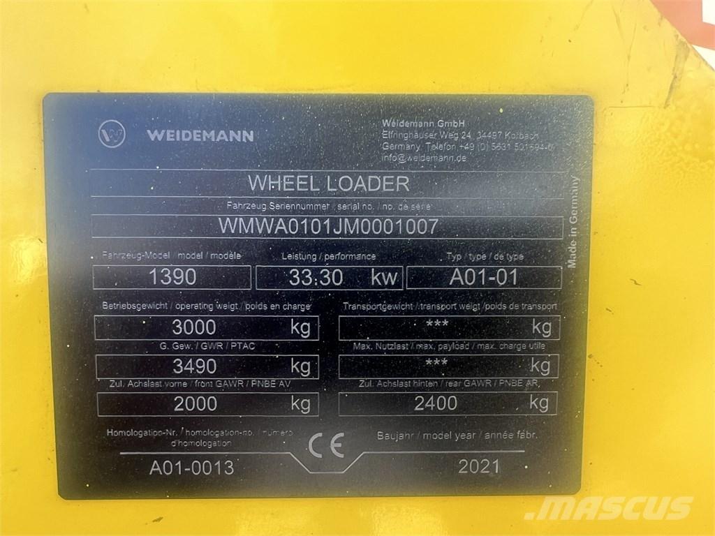 Weidemann 1390 Pienkuormaajat