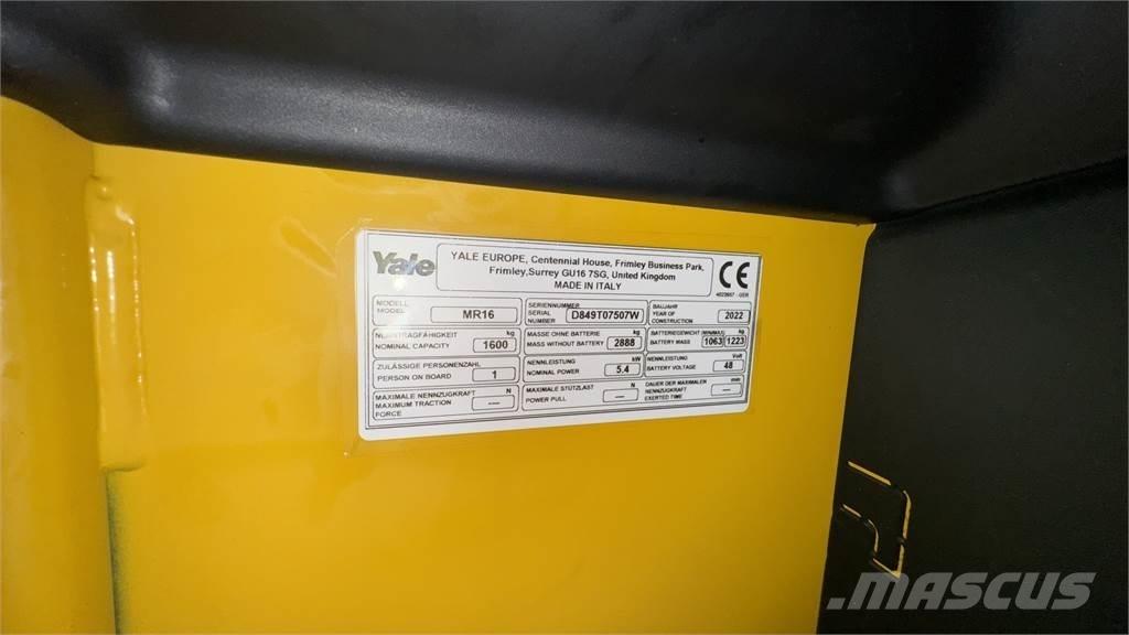 Yale MR16 Työntömastotrukit