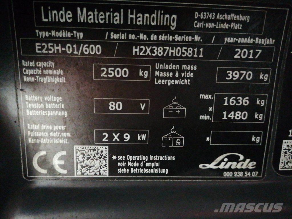 Linde E25H-01/600 Sähkötrukit