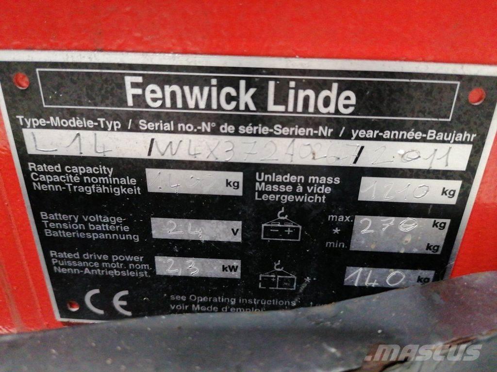 Linde L14 Käyden ajettavat pinoamistrukit